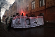 Анархисты провели шествие «против государственного террора» по центру Санкт-Петербурга 