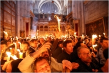 Христиане провели церемонию освящения огня в Иерусалиме 