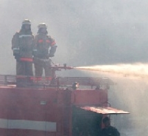 Крупный пожар на рынке в Ростове потушен 