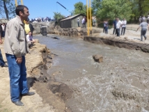Из-за прорыва дамбы водой покрылись несколько улиц Назрани 