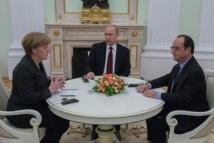 Переговоры Олланда, Меркель и Путина завершились. Следующие — в воскресенье 