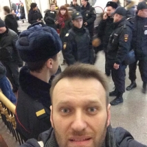 Навального задержали во время раздачи листовок в Московском метрополитене 